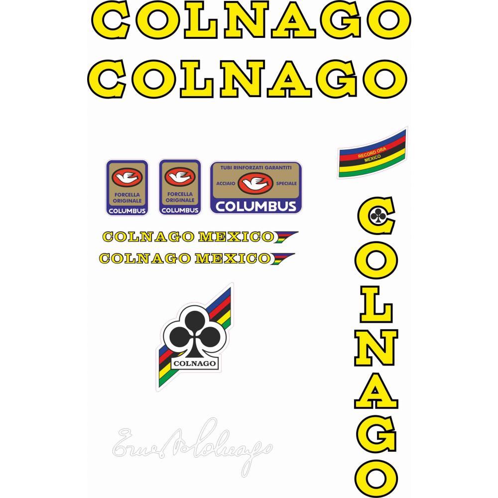 COLNAGO MEXICO 1975 kit decalcomanie/adesivi/stickers 