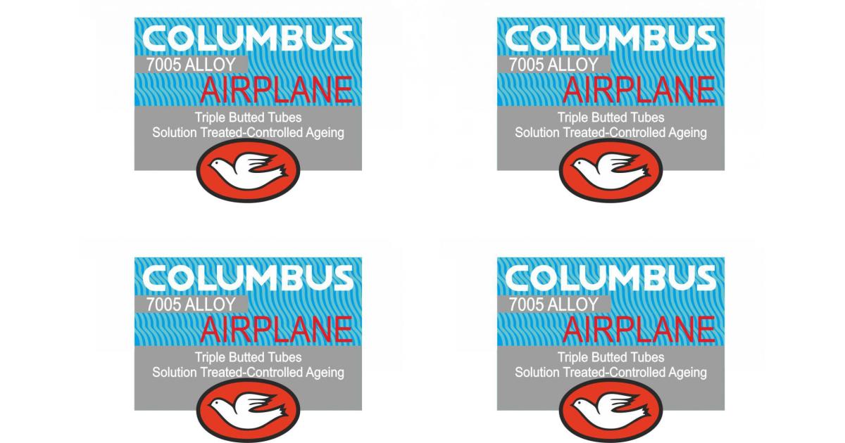Decals n.22B Columbus AIR PLANE PRO-RACING Bicycle Frame and Fork Stickers 