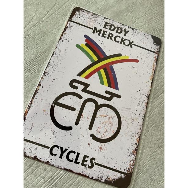 EDDY MERCKS farbig bedruckte Metallplatte