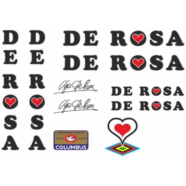 Etiquetas engomadas del marco DE ROSA  Vintage '80