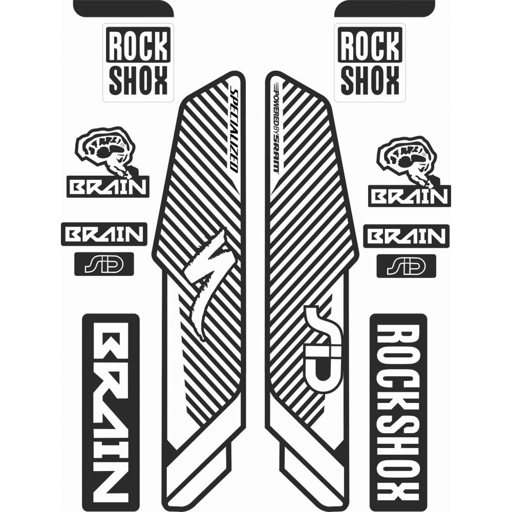Rock shox Sid Brain 29 - year 2018 - personalized fork stickers