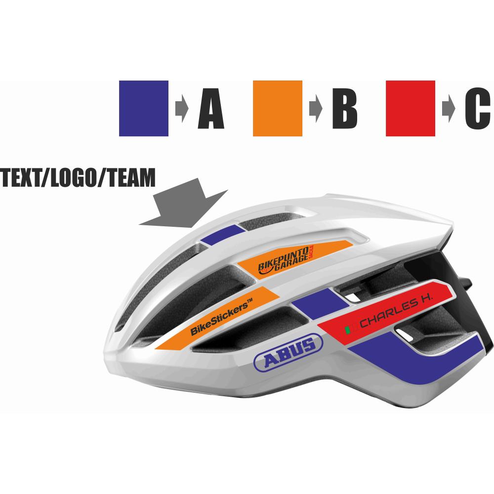 Kit adesivi personalizzati per casco abus™ powerdome: Adesivi