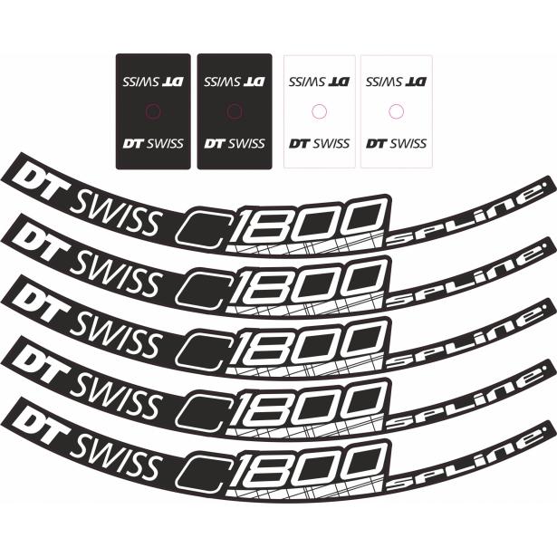 Pegatinas de ruedas DT SWISS C 1800 spline disc 23