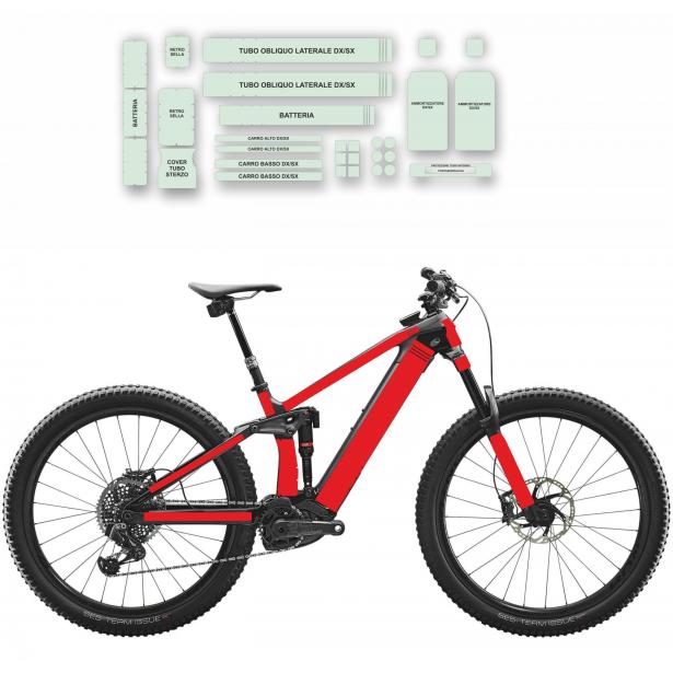 UNIVERSAL Kratzfeste Rahmenschutzaufkleber für MTB E-Bikes