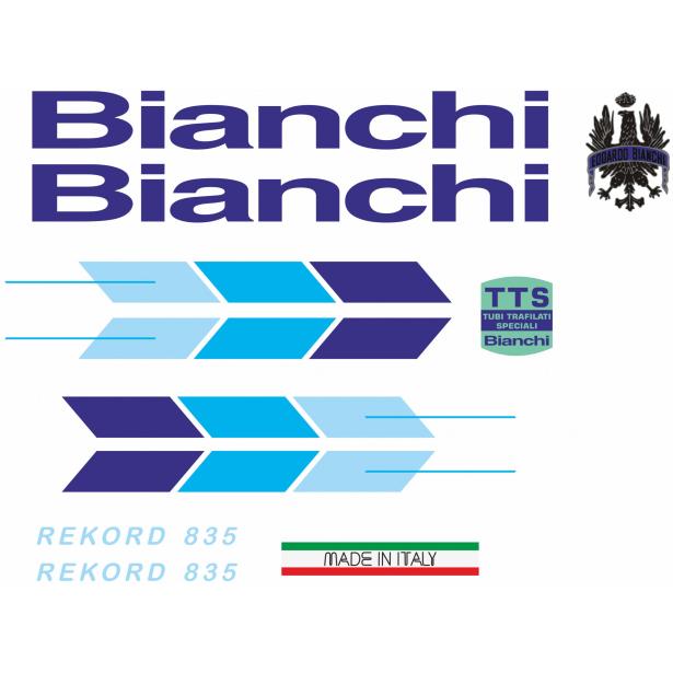 Autocollants de cadre BIANCHI Rekord 835