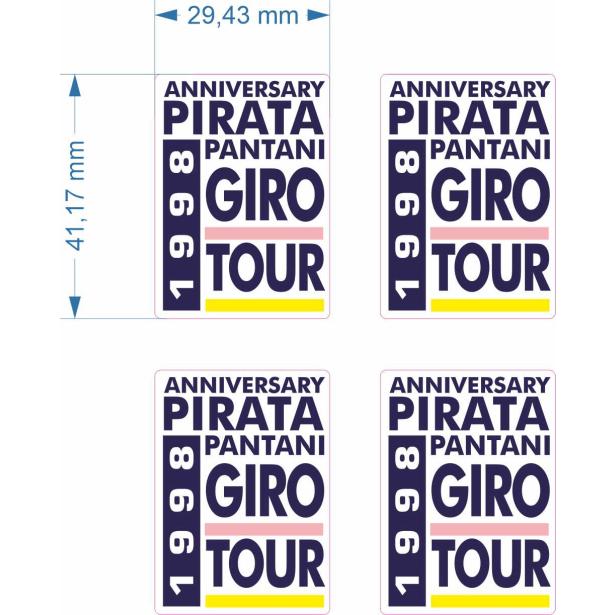 Adesivi per Forcella Anniversary PANTANI GIRO/TOUR 1998