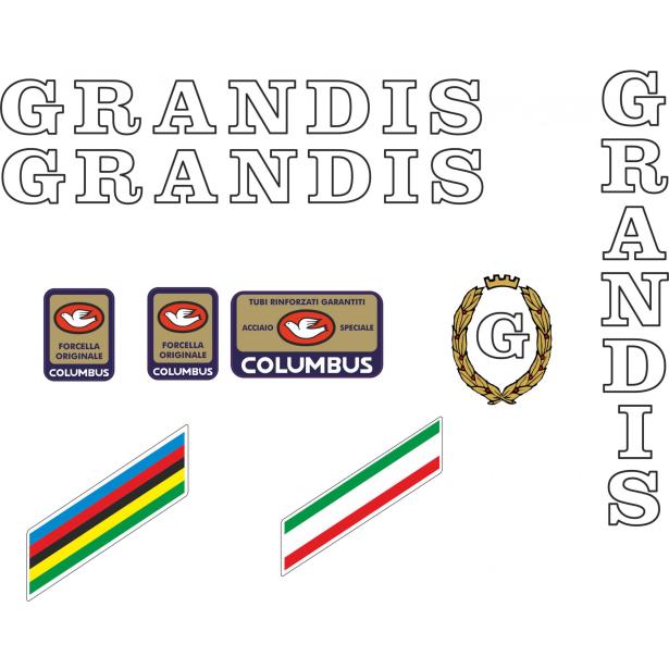 Grandis Vintage-Rahmenaufkleber