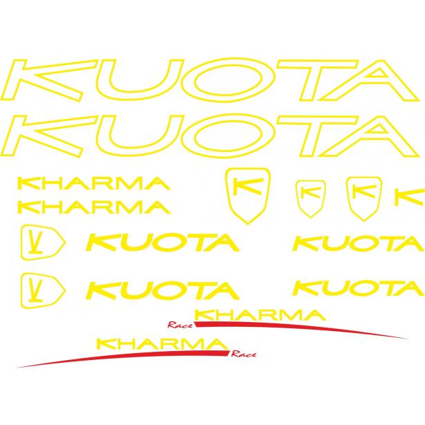 KUOTA Kharma Race-Rahmenaufkleber