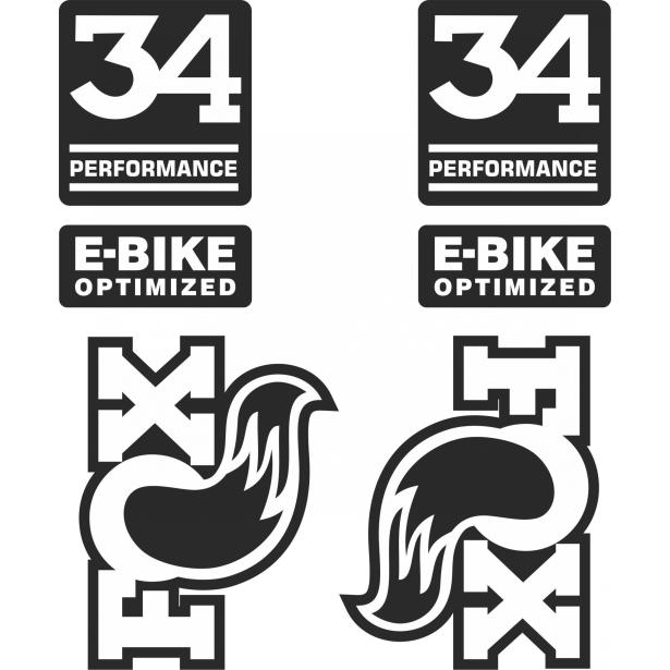Fork Stickers FOX 34 E-Bike Optimized