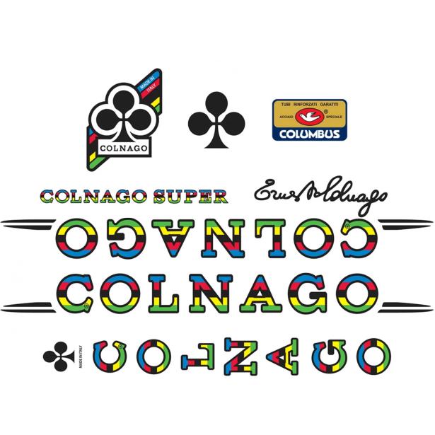 Adesivi Telaio COLNAGO Super World Cup Vintage