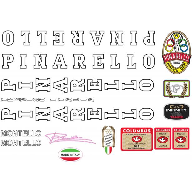 PINARELLO Montello/Veneto Vintage-Rahmenaufkleber