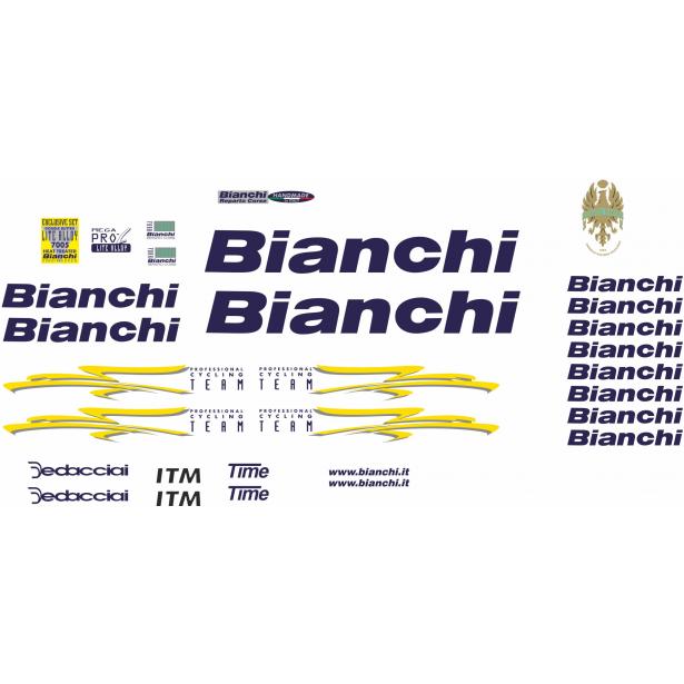 Pegatinas para marco BIANCHI MegaPro Lite Alloy 7005 - Año 1999