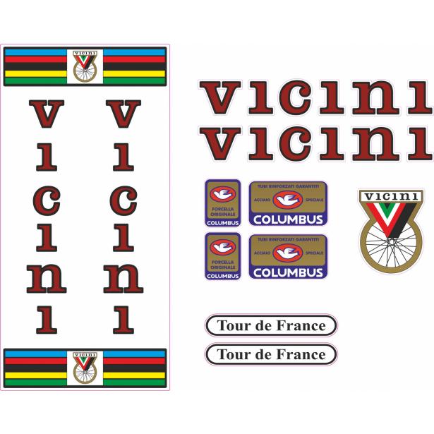 Adesivi telaio VICINI Vintage Tour de France