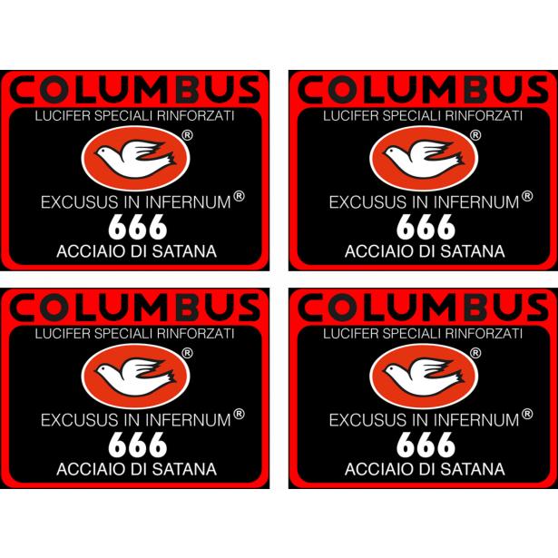 Rahmenaufkleber Columbus Acciaio di Satana 666