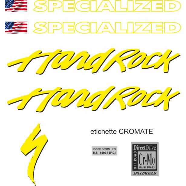 Rahmenaufkleber SPECIALIZED HardRock '90