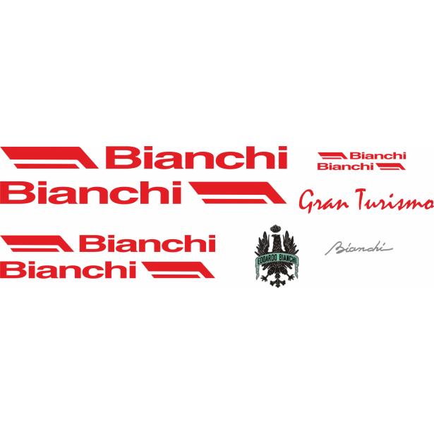 Rahmenaufkleber BIANCHI Gran Turismo '80