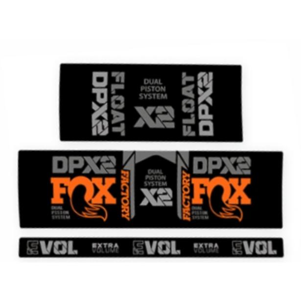 Stoßdämpfer-Aufkleber hinten FOX Float Factory Racing DPX2 2021